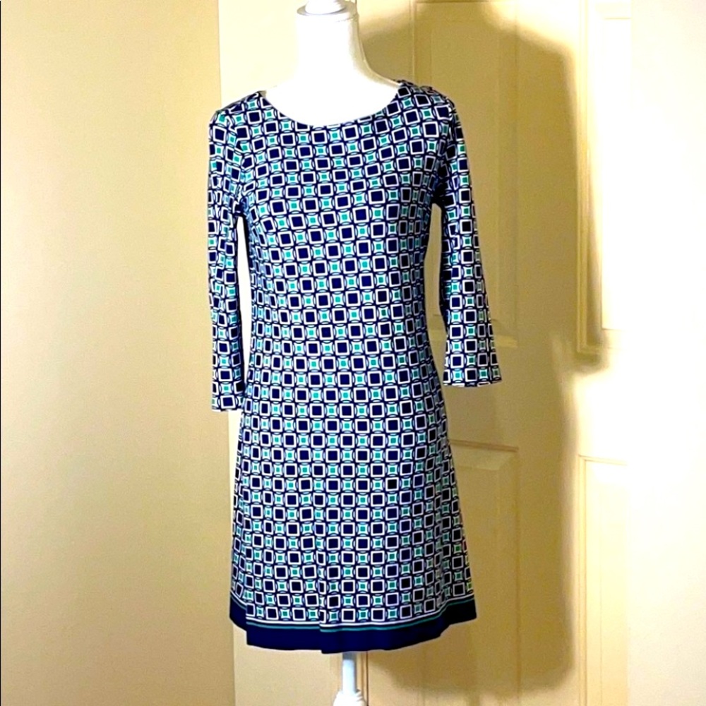 Talbots Geometric Print Dress - 6